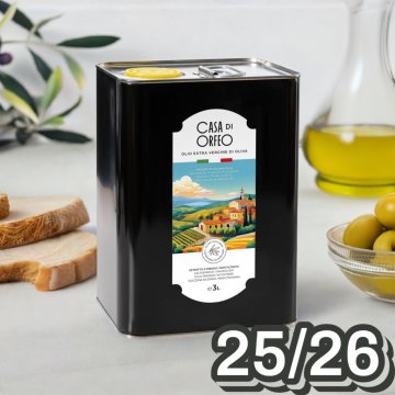Ekstra deviško oljčno olje Casa di Orfeo 3 litri Sicilija 2025/2026, Italija