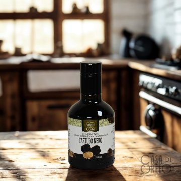 La Corte d'Italia Olivno olje z okusom črnega tartufa 250 ml