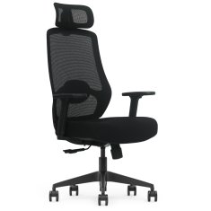 Pulse ergonomski pisarniški stol, črne barve