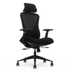 Ergonomski pisarniški stol Voyager, črne barve