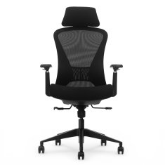 Ergonomski pisarniški stol Voyager, črne barve
