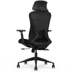Ergonomski pisarniški stol Voyager, črne barve