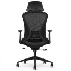 Ergonomski pisarniški stol Voyager, črne barve