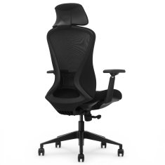 Ergonomski pisarniški stol Voyager, črne barve