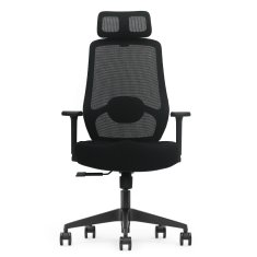 Pulse ergonomski pisarniški stol, črne barve