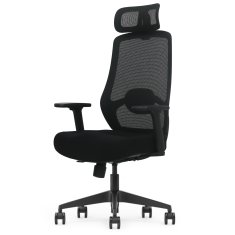 Pulse ergonomski pisarniški stol, črne barve