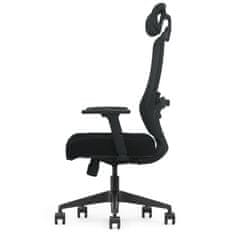 Pulse ergonomski pisarniški stol, črne barve