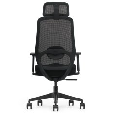 Pulse ergonomski pisarniški stol, črne barve