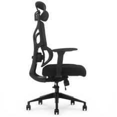 Bionic ergonomski pisarniški stol, črne barve