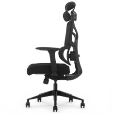 Bionic ergonomski pisarniški stol, črne barve