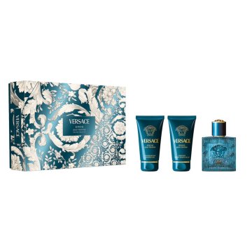 Versace Set Eros Pour Homme toaletna voda 50 ml + gel za prhanje 50 ml + balzam po britju 50 ml