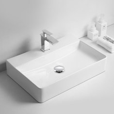 Medeninasti umivalniški čep Klik Klak brez preliva, kromiran - model 4