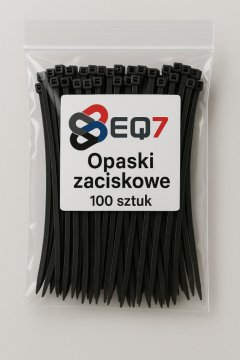 Kabelske vezice 12,4x650 črne UV 100 kosov