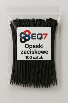 Kabelske vezice 4,8x360 črne UV 100 kosov