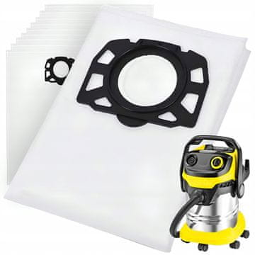 10x ojačane vrečke za sesalnik KARCHER WD4 WD5 WD6 MV4 MV5 MV6