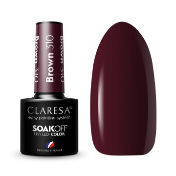 Claresa hibridni lak za nohte rjav 310 5 g