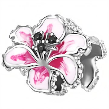 Obesek za Pandora Pink Orchid