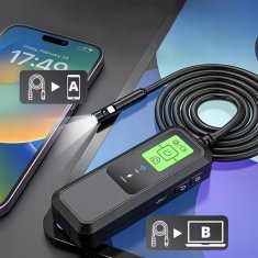 BE INŠPEKCIJSKA ENDOSKOPSKA KAMERA DUO WIFI RAČUNALNIK TELEFON 5m