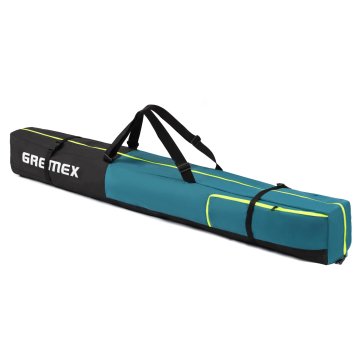 em Skitasche 180 cm - Wasserdicht umd robust - Leichte Tasche für 1 Paar Ski - Ergonomischer compacter Skisack - Alpin Ski Zubehör Reise Sport Ausrüstung - Praktisch für Transport und Aufbewahrung