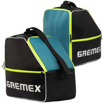 em Skischuhtasche mit Helmfach - Wasserfester Skischuhrucksack für Skischuhe und Helm - Widerstandsfähig mit Titan-Nähten - Bequem für Transport, Reisen und Schutz Ihrer Ausrüstung