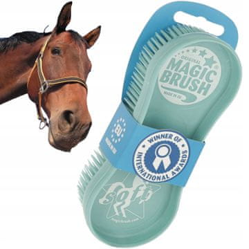 PinkPony MagicBrush TURNIZNA krtača za blato za nego konjske dlake