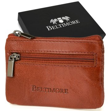 Beltimore E44 rjav usnjen etui za ključe s škatlo