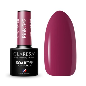 Claresa hibridni lak za nohte ROZA 542 -5 g