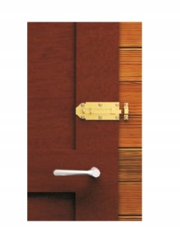 DOMAX Stisnjena zapahna ključavnica z ravnim zapahom WZTW 100 100x40x1,0 mm