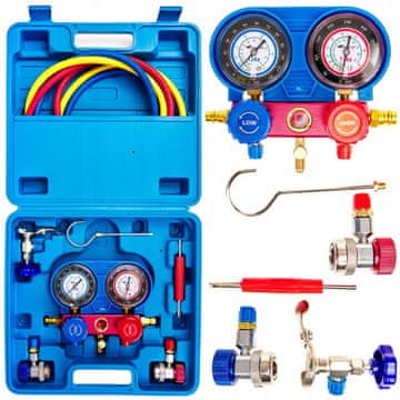 2F TESTER KLIMATSKIH NAPRAV, MANOMETER, KOMPLET ZA POLNJENJE R134a R22 R12