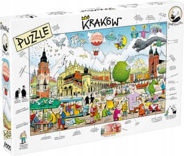 D&R Puzzle Krakow risba A. Mleczko 1000 kosov