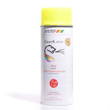 MOTIP DUPLI Fluorescentna barva v spreju rumena 400 ml CRAFTS