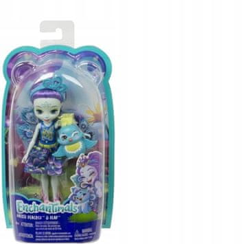 Mattel Enchantimals Patter Peacock and Flap Petter Peacock&Flap hišna lutka
