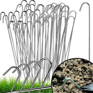 EE SIDRA, ZATEZNIKI, KOLIČKI ZA AGROTEKSTIL, AGROTEKSTIL, ZATEZNIKI, KOLIČKI 25 cm, 100 kosov
