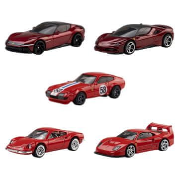 Hot Wheels Komplet 5 dirkalnih avtomobilov Hot Wheels Ferrari F1