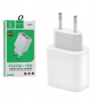 Denmen Hitri polnilnik za telefon USB A TIPA C USBC polnilna kocka