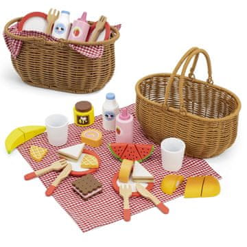 Viga Toys VIGA Leseni komplet za piknik 30 kosov.