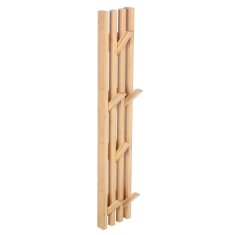 Stenski obešalnik iz bambusa za kopalnico BEGRYF 80x14x3,5