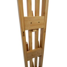 Stenski obešalnik iz bambusa za kopalnico BEGRYF 80x14x3,5