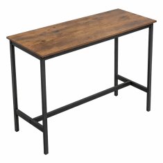 Ozka miza, temno rjava, jedilna miza, 100x40x90 | Begryf