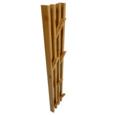 Stenski obešalnik iz bambusa za kopalnico BEGRYF 80x14x3,5