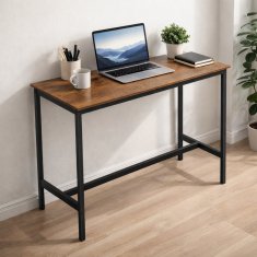Ozka miza, temno rjava, jedilna miza, 100x40x90 | Begryf
