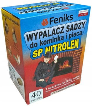 Feniks SP Nitrolen gorilnik saj 40 vrečk po 10 g. Varnost in ekonomičnost.