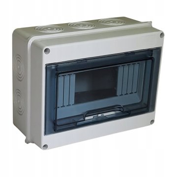 Elprom Razdelilna omarica, nadometna električna inštalacijska doza, 1x8 modulov, IP65