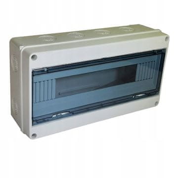 Elprom Razdelilna omarica, nadometna električna inštalacijska doza, 1x 18 modulov, IP65