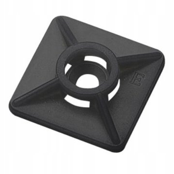 Elematic 27x27 samolepilnih podstavkov za naglavne trakove širine 2,5–4,8 mm