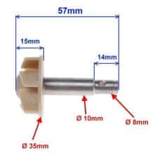 YAMAHA DT 125 NOVA ČRPALKA ZA TEKOČO VODO, GRED, IMPELLER