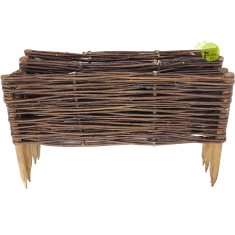 Vrtna palisada, komplet 5 kosov. Pletena ograja za vrt 60x20 cm