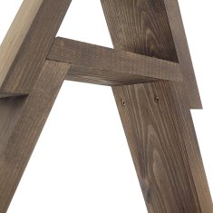 Leseno božično drevo s policami iz wenge barve - elegantna minimalistična božična dekoracija