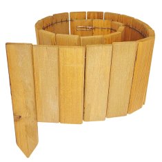 Lesena vrtna ograja 5 kosov 110x25x15cm - svetli hrast - obroba gredic in poti 550 cm