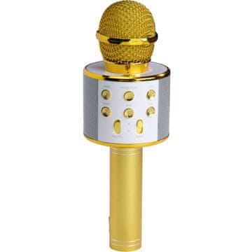 Denver Bluetooth karaoke mikrofon z vgrajenim zvočnikom. zlato